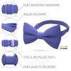 Bow Tie House Men's Classic Pre-Tied Purple Bow Tie Formal Solid Tuxedo (Large, Ube Yam) view 2