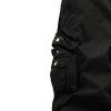 Men's Twill Multi-Pockets Loose Short Pants Drawstring Cotton Zipper Overalls Zipper Cargo Straight Shorts (Black,30) view 2