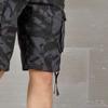 Men's Loose Beach Camouflage Shorts Cargo Cotton Straight Outdoor Pants Multi Pockets Casual Short Pants (Black,38) view 4