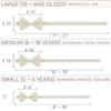 Bow Tie House Boys Classic Pre-Tied Off-white Bow Tie Formal Solid Tuxedo (Medium, Milk) view 4
