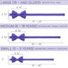 Bow Tie House Men's Classic Pre-Tied True Purple Bow Tie Formal Solid Tuxedo (Large, Purple) view 4