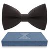 Bow Tie House Babies Classic Pre-Tied Truffle Bow Tie Formal Solid Tuxedo (Small, Dark Brown) view 1