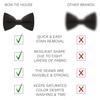Bow Tie House Babies Classic Pre-Tied Truffle Bow Tie Formal Solid Tuxedo (Small, Dark Brown) view 3