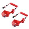 2PCS Kill Switch Lanyard for Boat Jet Ski Lanyard Wrist Strap Replace EW2-68348-00-00 Suit for Yamaha Marine Outboard Motor Ignition Emergency Kill Stop Cord Tether (Red with Flag) view 1