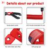 2PCS Kill Switch Lanyard for Boat Jet Ski Lanyard Wrist Strap Replace EW2-68348-00-00 Suit for Yamaha Marine Outboard Motor Ignition Emergency Kill Stop Cord Tether (Red with Flag) view 2