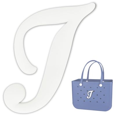 TOYORK Letter Charms for Bog Bag,Decorative Alphabet Bogg Bag Accessories Lettering Insert Charm Compatible with Bogg Bag Original Models,Charms for Rubber Beach Tote Bag White I
