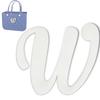 TOYORK Letter Charms for Bog Bag,Decorative Alphabet Bogg Bag Accessories Lettering Insert Charm Compatible with Bogg Bag Original Models,Charms for Rubber Beach Tote Bag White W view 1