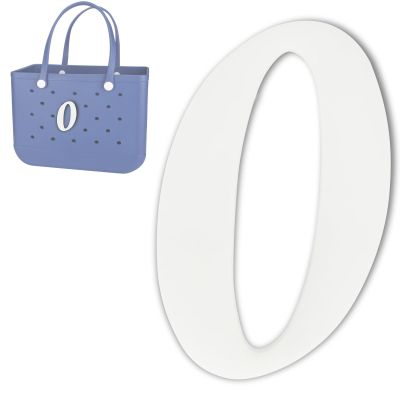 TOYORK Letter Charms for Bog Bag,Decorative Alphabet Bogg Bag Accessories Lettering Insert Charm Compatible with Bogg Bag Original Models,Charms for Rubber Beach Tote Bag White O