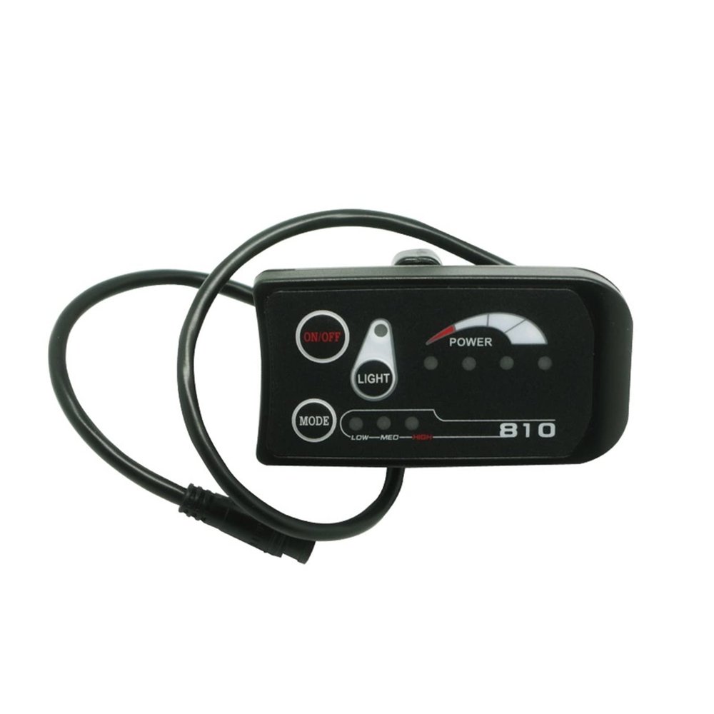 DYYK E Bike Accessories JS E Bike Display LED 810 36V 48V Intelligent Control Panel Display Fit for Electric Bicycle Kit LED Display(Waterproof connctor)