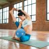 iplusmile Pilates Small Exercise Ball 9 Inch Core Balance Workout Ball for Home Fitness Yoga Physical Therapy with Non-Slip Surface and Portable Pump view 3