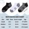 Comfoex 10 Pairs Boys Socks Low Cut Ankle Socks For Kids 8-10 4-6 6-8 Years Old Short Athletic Socks With Cushioned Sole view 2