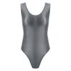 YiZYiF Women's Sleeveless Basic Cotton Ballet Dance Leotard Gymnastics Bodysuit 2# Dark Grey Large view 1