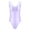 YiZYiF Women's Sleeveless Basic Cotton Ballet Dance Leotard Gymnastics Bodysuit 2# Light Purple Large view 1