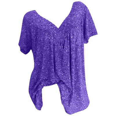 Cute T Shirts for Women 2025 Summer Boho Graphic Tees Y2K Plus Size Tops 3X Short Sleeve V-Neck Blouses Loose Basic Pullover T-Shirt Summer Tops for Women D-Purple