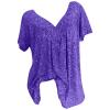 Cute T Shirts for Women 2025 Summer Boho Graphic Tees Y2K Plus Size Tops 3X Short Sleeve V-Neck Blouses Loose Basic Pullover T-Shirt Summer Tops for Women D-Purple view 1