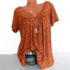 Oversized Workout Shirts for Women 2024 Summer Floral Graphic Tees for Women Trendy Plus Size Tops Dressy Short Sleeve V-Neck Blouses Loose Basic Pullover T-Shirt Tshirts Shirts for Women view 2