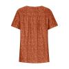 Oversized Workout Shirts for Women 2024 Summer Floral Graphic Tees for Women Trendy Plus Size Tops Dressy Short Sleeve V-Neck Blouses Loose Basic Pullover T-Shirt Tshirts Shirts for Women view 4
