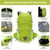 IX INOXTO 20L Hydration Backpack, Waterproof Hiking Internal Frame Backpacks with 2L Hydration Water Bladder and Rain Cover for Men, Lightweight Travel Daypack for Cycling,Camping,Ski (light green) view 2