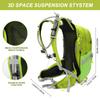IX INOXTO 20L Hydration Backpack, Waterproof Hiking Internal Frame Backpacks with 2L Hydration Water Bladder and Rain Cover for Men, Lightweight Travel Daypack for Cycling,Camping,Ski (light green) view 3