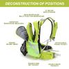 IX INOXTO 20L Hydration Backpack, Waterproof Hiking Internal Frame Backpacks with 2L Hydration Water Bladder and Rain Cover for Men, Lightweight Travel Daypack for Cycling,Camping,Ski (light green) view 4