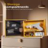 OneTigris Hidden Gun Storage, Concealment Furniture Hidden Gun Safe Concealment Shelf Wall Safe Wooden Photo Frame, Wall Mounted Hidden Compartment Furniture with Patches Display Panel view 2