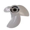 Xspeed Aluminum 3 Blades Outboard Propeller for 4-1/4" Gearcase Yamaha Engines 50-130HP,15 Spline Tooth,RH(13x19) view 2
