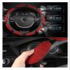 FUERU Car Steering Wheel Cover Set Universal Car Steering Wheel Cover Linen Autumn and Winter Warm Touch Comfortable Car Interiors (Color : 1#) view 3