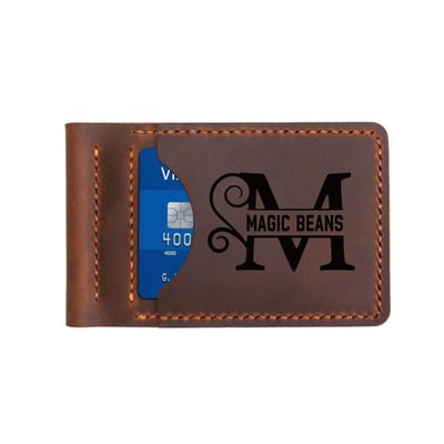 Turbosnail Personalized Leather Bi-Fold Wallet, Genuine Leather Handmade Wallets Money Clip, Wallets for Men, Billfold Wallet, Slim Wallet, Christmas Gifts
