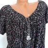 Cotton T Shirts for Women Loose Fit 2025 Summer Floral Womens Graphic Tees Plus Size Tops Short Sleeve Short Sleeve V-Neck Blouses Loose Basic Pullover T-Shirt Womens Blouses and Tops Dressy B-Black view 4
