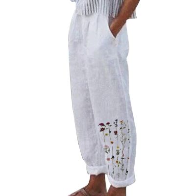 2023 Casual Capri Pants Short Shorts Wide Beach Ladies Wide Lightweight WomenS Pockets Palazzo Dandelion Pjs Ladies