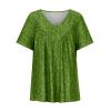 Workout T Shirts for Women 2025 Summer Boho Oversized Graphic Tees Sexy Plus Size Tops Short Sleeve V-Neck Blouses Loose Basic Pullover T-Shirt Womens Summer Tops view 4