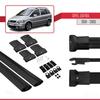 apline Compatible with Opel Zafira A (T98) 2001-2005 Fly Model Car Roof Rack Cross Bar Black Aluminium 2 Bars view 4