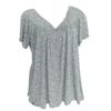 Funny T Shirts for Women 2025 Summer Boho Sexy Graphic Tees for Women Plus Size Tops 3X Short Sleeve V-Neck Blouses Loose Basic Pullover T-Shirt Summer Tops A-Gray view 4