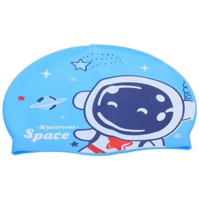 Homoyoyo Boy Girl Swim Cap Soft Silicone Cartoon Swimming Hat for Boys Girls Hair Pool Comfortable Fit for Long Hair for Safe and Happy Swimming
