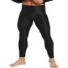 Miutii Men's Silky Compression Tights Pant Quick Dry Base Layer Breathable Training Long Trousers Black XX-Large view 3