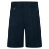 BIWTUP Boys Plain Side Pockets Uniform Shorts Children Zip and Clip Half Elastic Waist Shorts Navy view 1