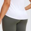 CRZ YOGA Pima Cotton Racerback Tank Top White Medium view 3