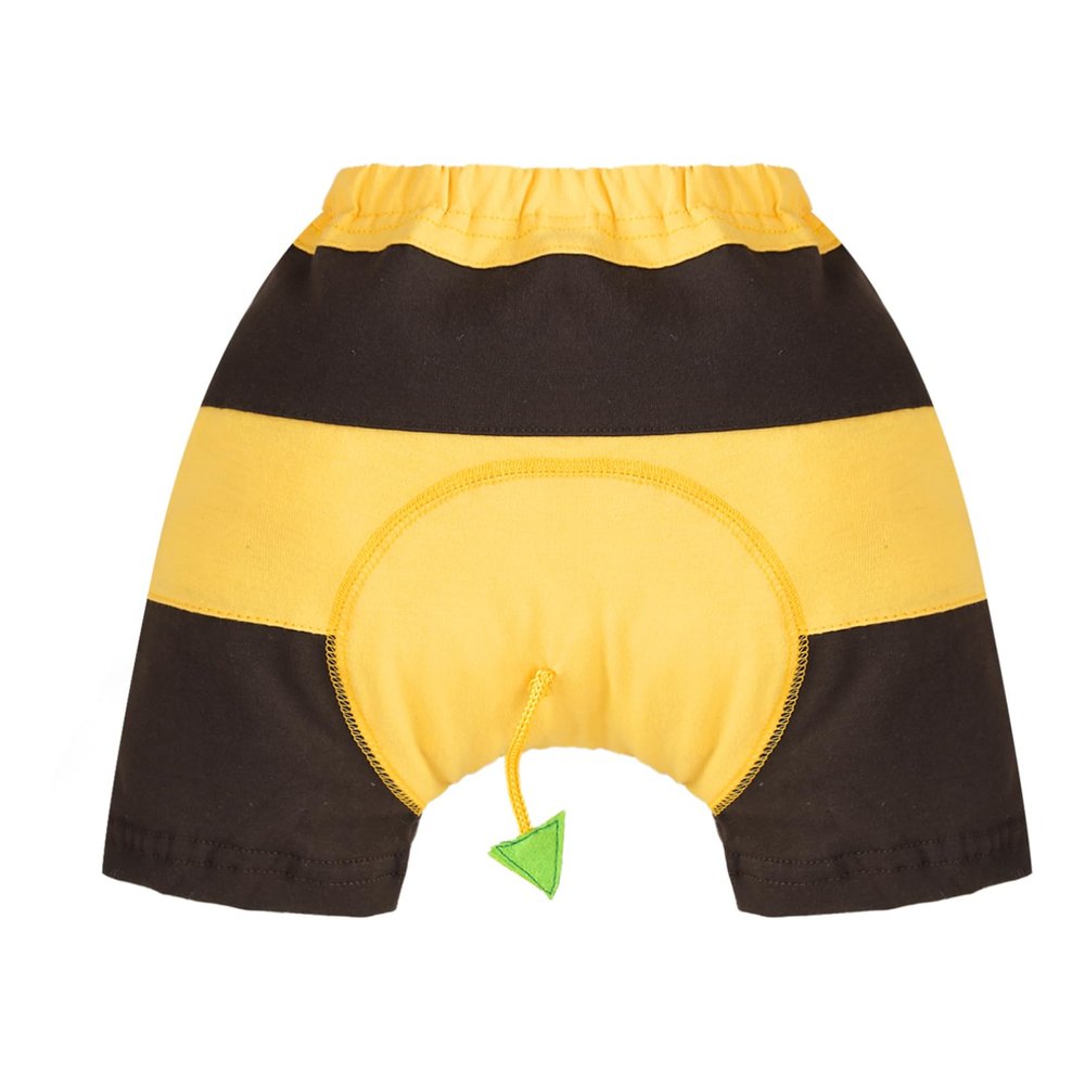 iiniim Baby Boys Cotton Cartoon Print Boycut Shorts Bloomers Diaper Covers Yellow Bee 9-12 Months