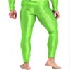 Miutii Men's Silky Compression Tights Pant Quick Dry Base Layer Breathable Training Long Trousers Green XX-Large view 4