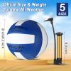 Libima 24 Pcs Volleyball Official Size 5 Bulk Soft Recreational Training Beach Play Volleyball with 4 Pump for Gym Training Beach Pool Teen Adult Outdoor Indoor Competitive Supplies Back to School view 2