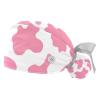2 Pcs Working Cap with Button Sweatband Adjustable Bouffant Scrub Caps Cow Skin Print Pink Working Head Cover for Women Long Hair
