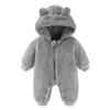 AiWMGL Newborn Baby Bear Outfit Suit 0-3 Months Girls Boys Fleece Jumpsuit Romper Hooded Winter Snowsuit Clothes view 1