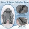 AiWMGL Newborn Baby Bear Outfit Suit 0-3 Months Girls Boys Fleece Jumpsuit Romper Hooded Winter Snowsuit Clothes view 2