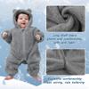 AiWMGL Newborn Baby Bear Outfit Suit 0-3 Months Girls Boys Fleece Jumpsuit Romper Hooded Winter Snowsuit Clothes view 3