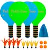 EVERICH TOY Paddle Ball Set Indoor & Outdoor Racket Game for Kids, Teens, and Adults, Badminton & Camping Games Essentials, Fun for Beach, Yard, and Lawn Play All Year Round view 1