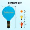 EVERICH TOY Paddle Ball Set Indoor & Outdoor Racket Game for Kids, Teens, and Adults, Badminton & Camping Games Essentials, Fun for Beach, Yard, and Lawn Play All Year Round view 2