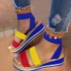 Yanzhenglip Orthopedic Wedge Sandals for Women Summer Dressy Open Toe Espadrilles Platform Sandals Ankle Strap Casual Wedges, Slip on Sandals Beach Sandals Comfortable Outdoor Shoes view 2