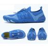 Asifn Water Shoes for Women Men Swim Beach Walking Slip on Barefoot Hiking Workout Fishing Sandals Blue(5.5 US Men/6.5 US Women,9.06in Heel to Toe view 3