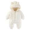 AiWMGL Newborn Baby Bear Outfit Suit 9-12 Months Girls Boys Fleece Jumpsuit Romper Hooded Winter Snowsuit Clothes view 1