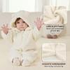 AiWMGL Newborn Baby Bear Outfit Suit 9-12 Months Girls Boys Fleece Jumpsuit Romper Hooded Winter Snowsuit Clothes view 3